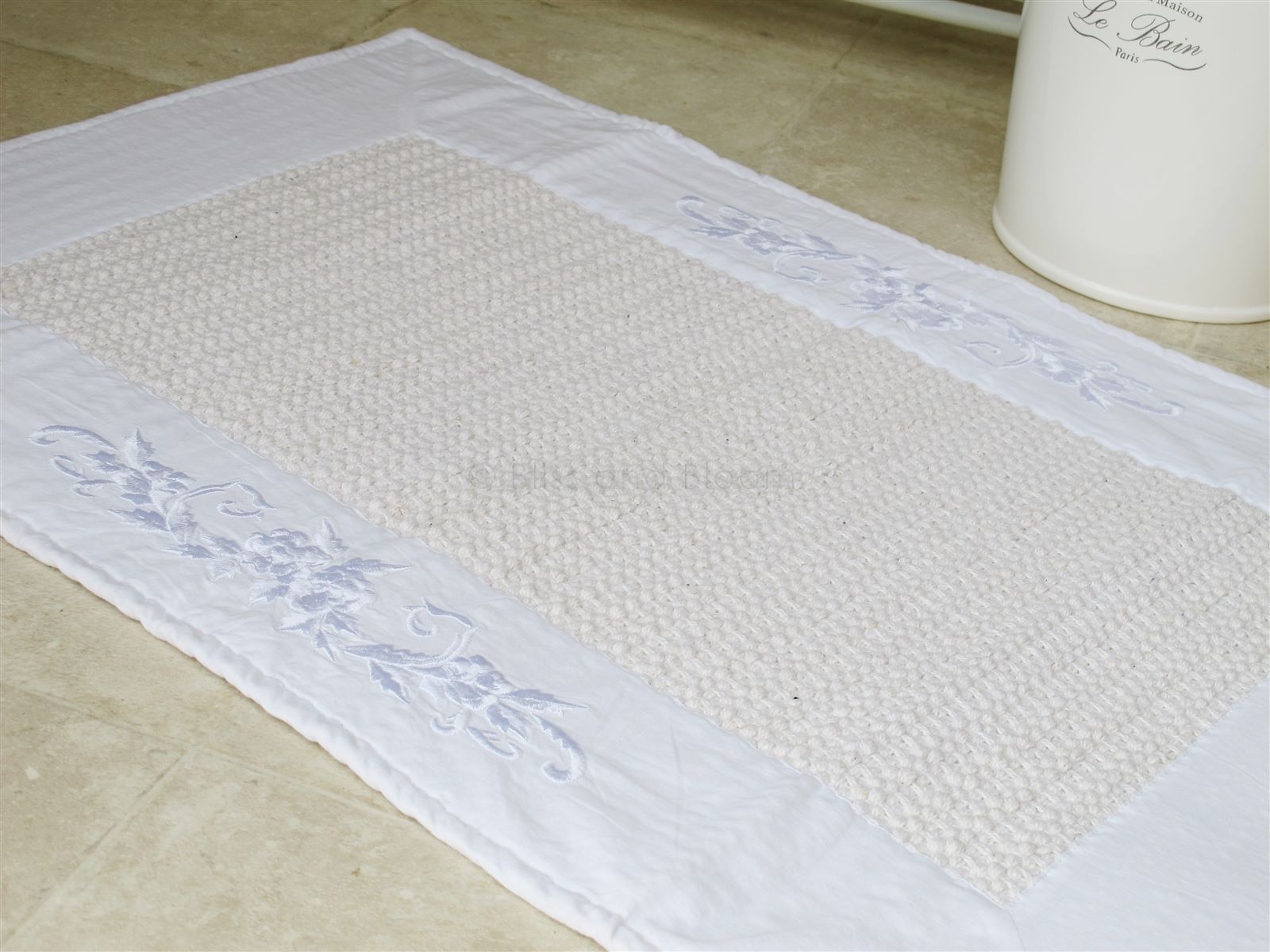 French style bath floor mat Bliss and Bloom